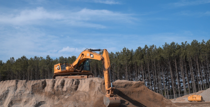 excavating